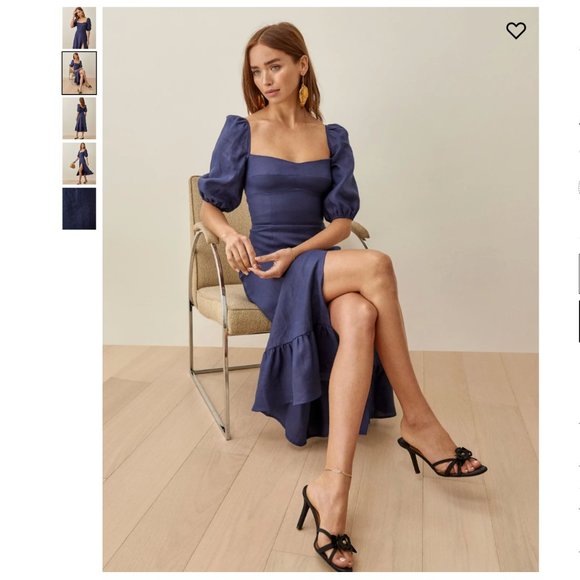 NEW Reformation - Belgium Linen Dress - Picture 4 of 8